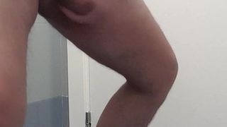 wanking in the loo at work