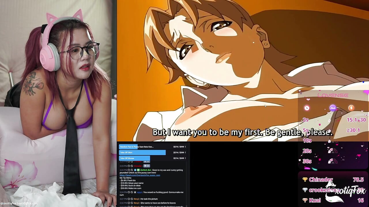 Mi eccito così tanto guardando i classici hentai lingeries che gemo mentre la mia macchina del sesso mi martella