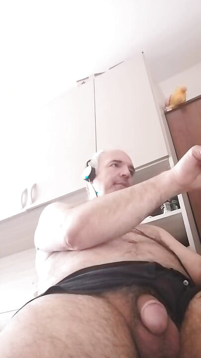 I Jerk My Cock Hard Enjoying Like a Pig While Watching a Porn Movie!