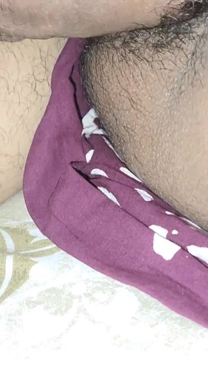 Cumshot on my Aunty's Hairy Pussy She wants a dick | Clip 2