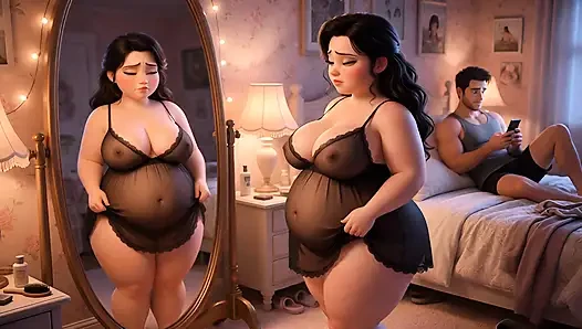 "From Chubby & Ignored to Curvy Cock Tease - Her Slutty Transformation" ep1