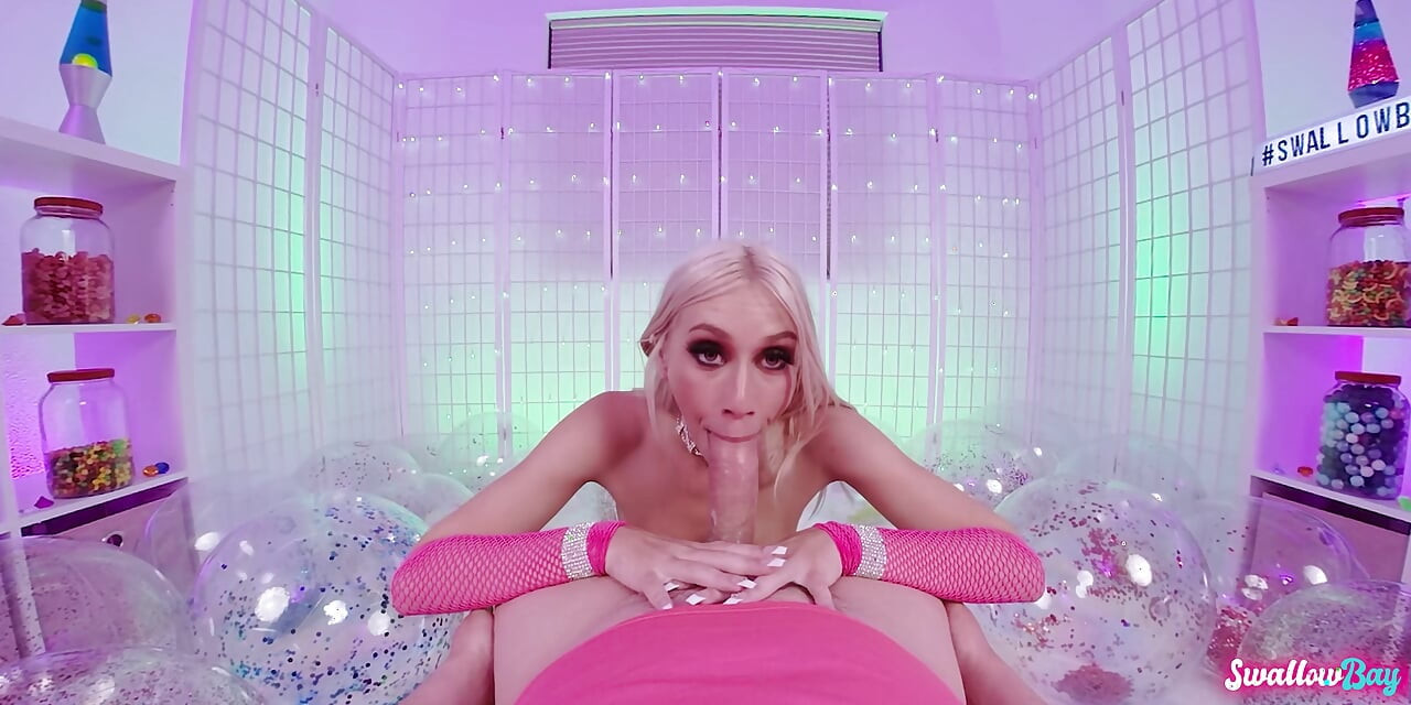 Hot Barbie Girl Kay Lovely Masturbating and Sucking Dick