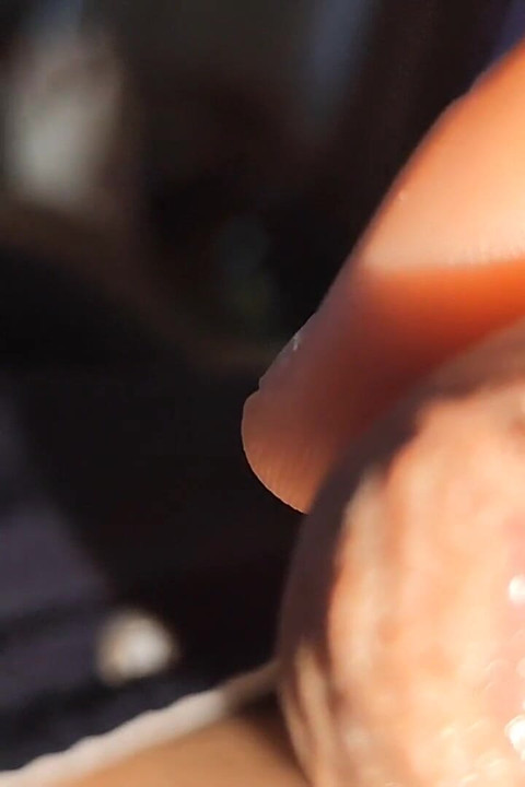 興奮して、ペニスは前戯液で濡れていた。