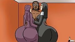 Arab and Pawg MILF role play for some BBC