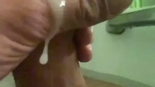 Sprayed in the tub