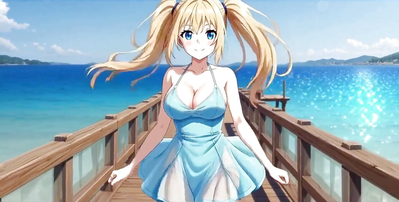 Blonde Mini Dress Slut Pier Ass & Tit Flash Loud Masturbation Ai Generated