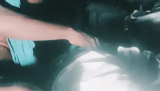 As soon as the virgin girl came back from school, she started doing paella shifts, quenching the thirst of her pussy.