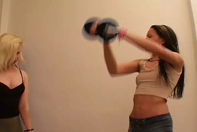 Sweet blonde German teen loves doing anal in the gym