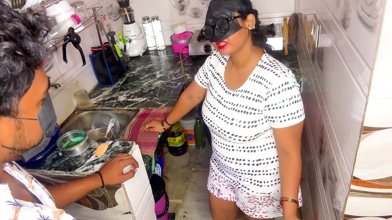 Angry Desi Maid Gets Fucked Hard by Boss in Kitchen Intense Kitchen Sex