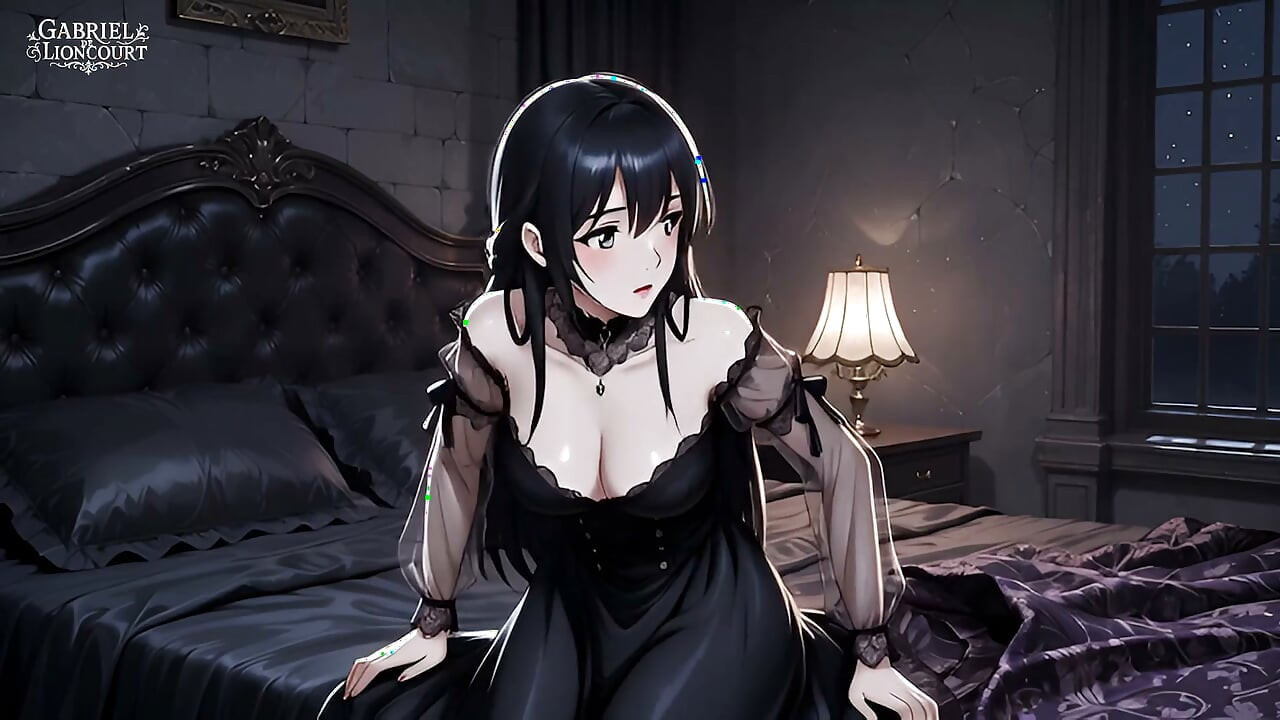 Goth Girl Fan Fucks Rockstar Backstage  - Hentai