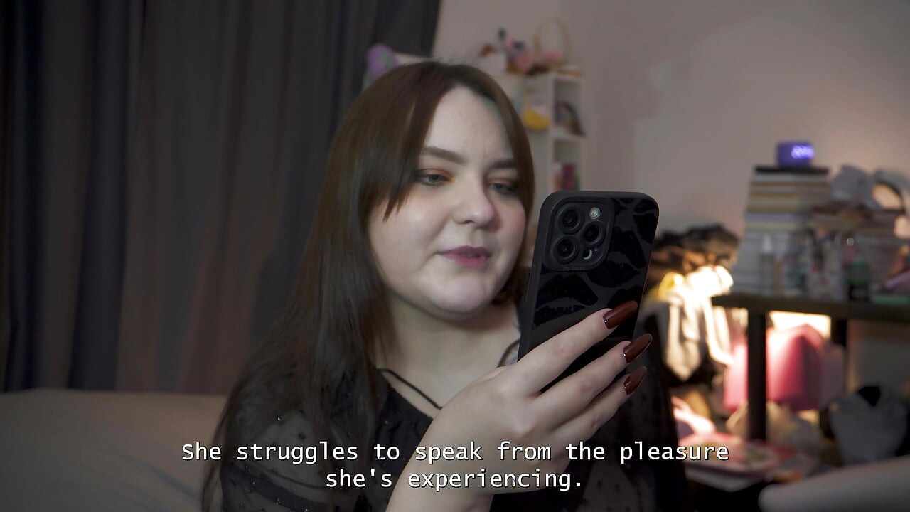 Porn story - they share a cum-filled kiss together after a sweet pegging