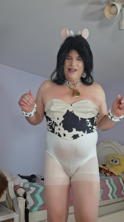 I am going to be put on the milking machine and I am going to Mooooo!