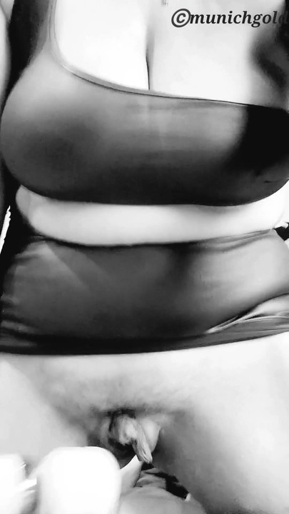 Epic moment from "POV amateur Munichgold mastrobates for you and shows you her huge pussy with long labia"