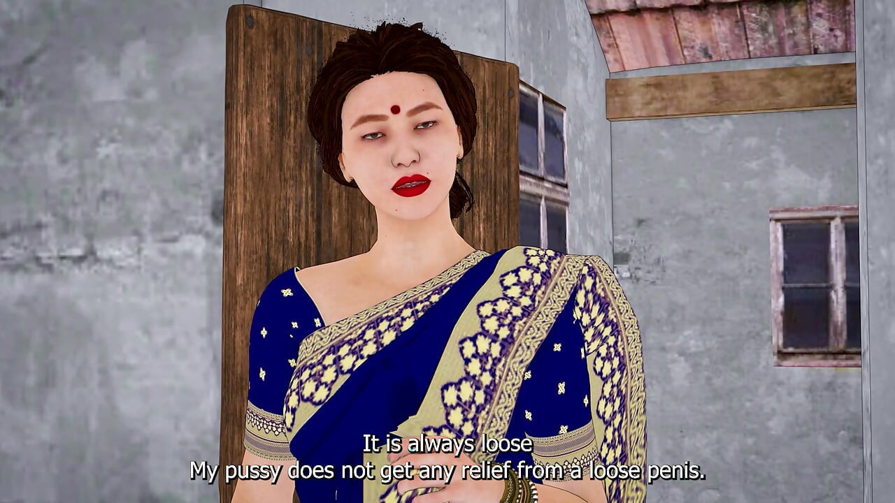 Desi indisk moster knullad när vän inte är hemma (hindi sex)