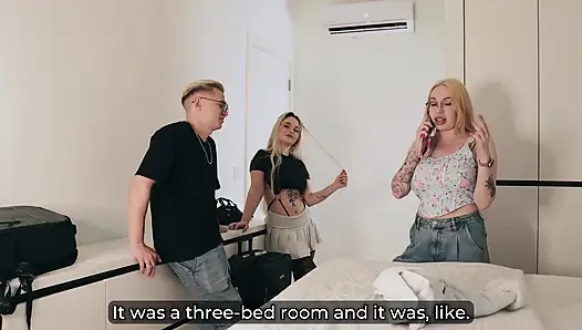 Hotel One Bed Taboo: Silent Step Mom Fucked By Step Son Mistaking Her For Flexible Step Sister!