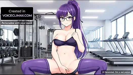 Сексуальная женщина в спортзале унижает вас и смеется над Failed Workouts в спортзале и дает вам женское доминирование, приказы и инструкции по дрочке