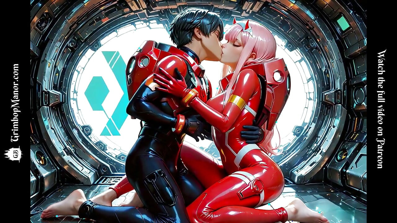 Zero Two nimmt ihren liebling tief in den Franxx
