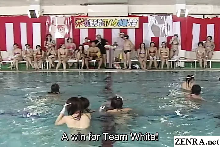 JAV pool games 36 women capture the bikini top Subtitles