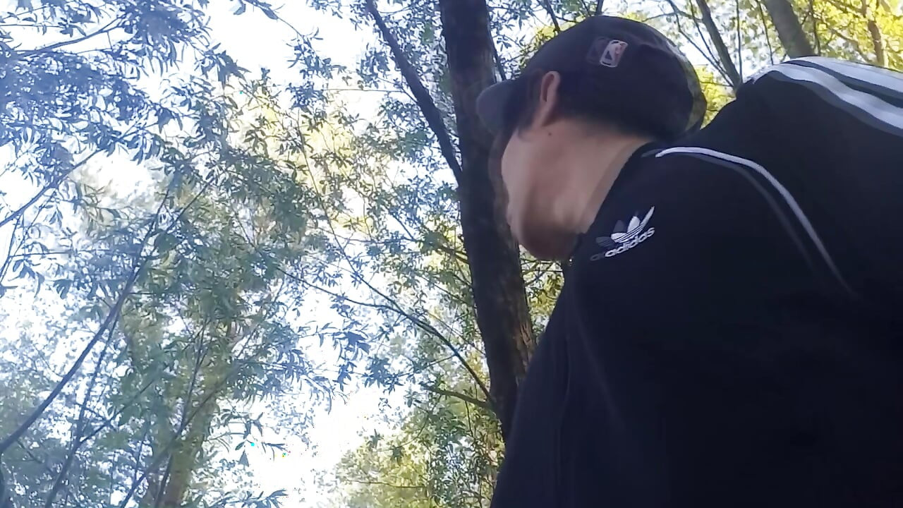 Who will spot this twink in a black and white adidas tracksuit, flashing his cock in public going commando freeballing, peeing i