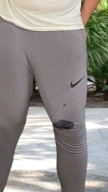 Unforgettable moment from "Monster cock in grey sweatpants public flash cum"