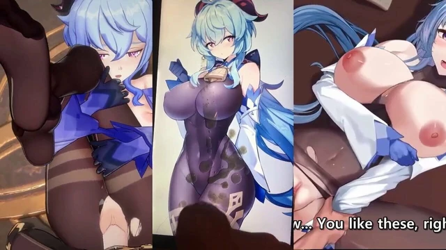 Cum tribute for Genshin impact Ganyu, sop