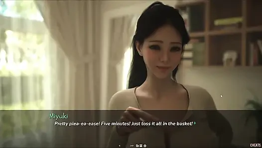 Japanese Stepmom Showing Big Ass And Boobs Cleavage