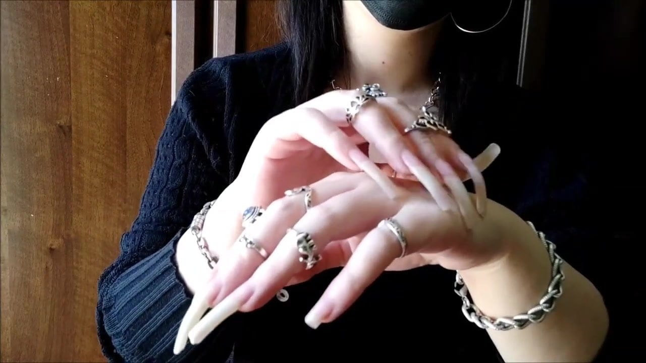Jadez sexy long nails natural