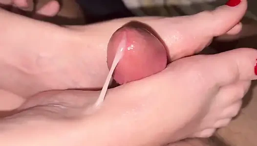 Sexy Wife Footjob Cumpilation Volume One