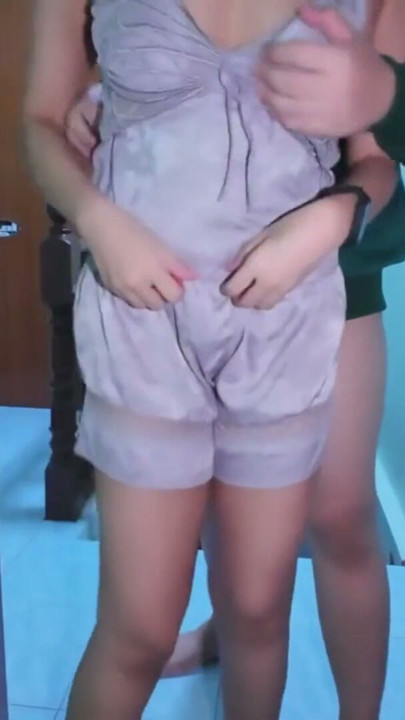 a Thai girl in front of the door of the room Cum shot in | Clip 1