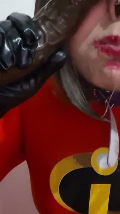 Cute Trap Elastic Whore Giving a Blowjob to BBC and Eating Cum after Deepthroat wearing a BDSM Nosehook | Clip 2
