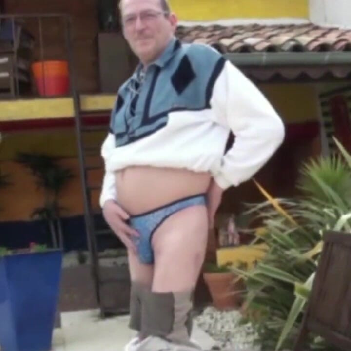 Two sexy French twinks fucking outdoor with Stepdaddy watching them