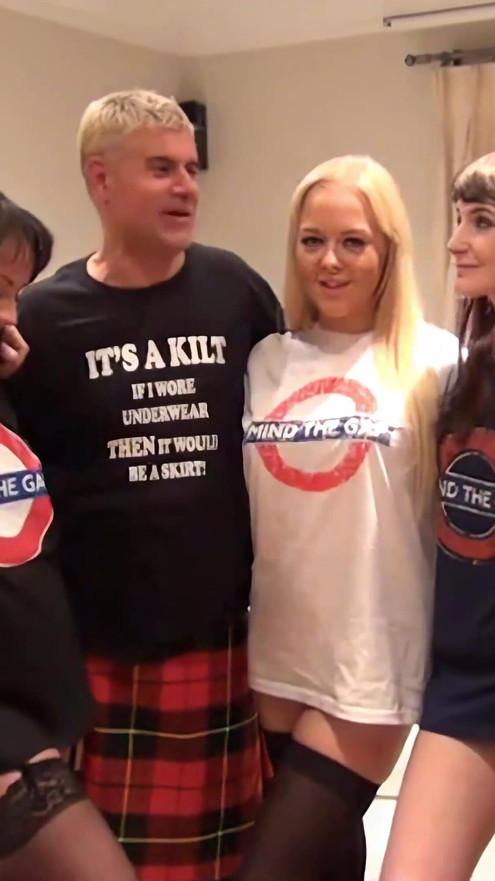 Fuck a Fan - Personal Trainer Matt & Fat Professor Dave Orgy W Three London Lovelies