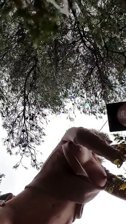 Ele queria a minha cona na floresta