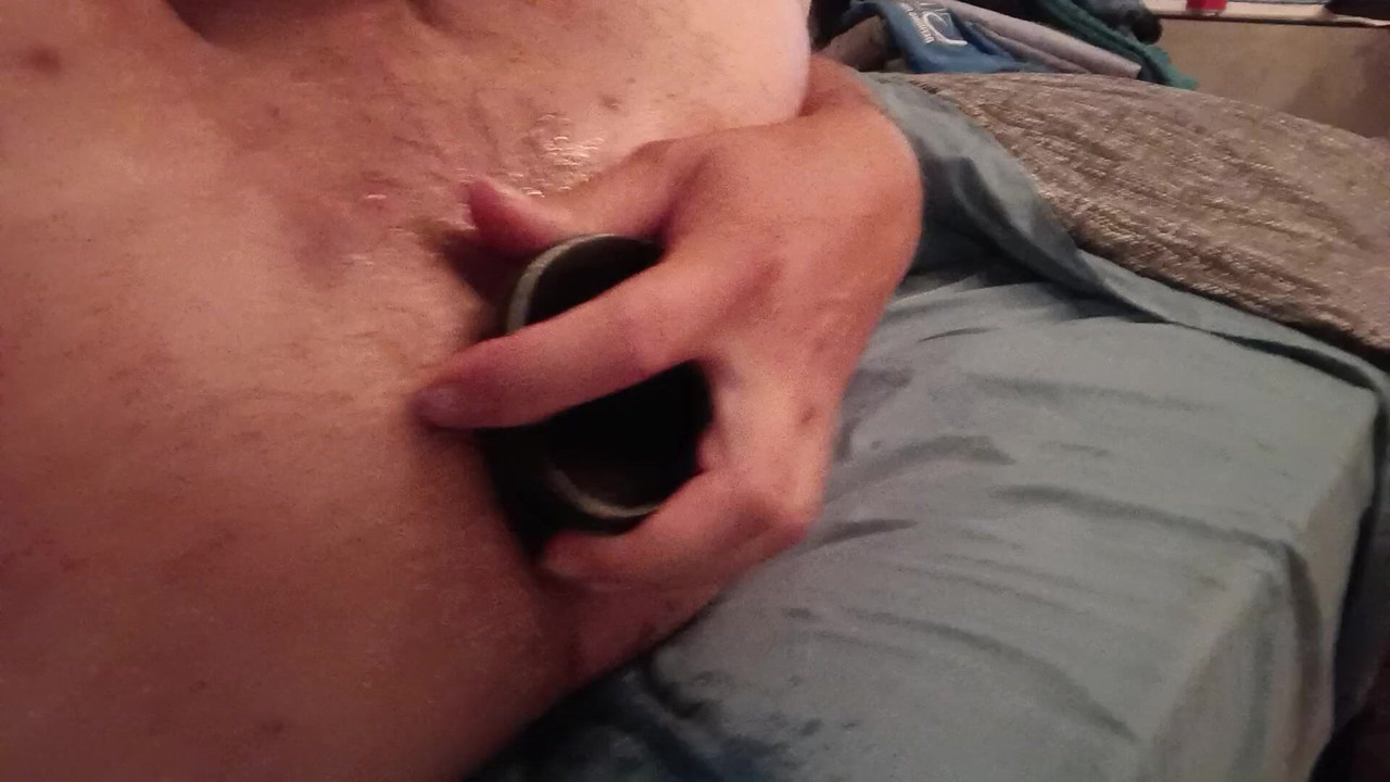 Giant dildo in my thirsty ass