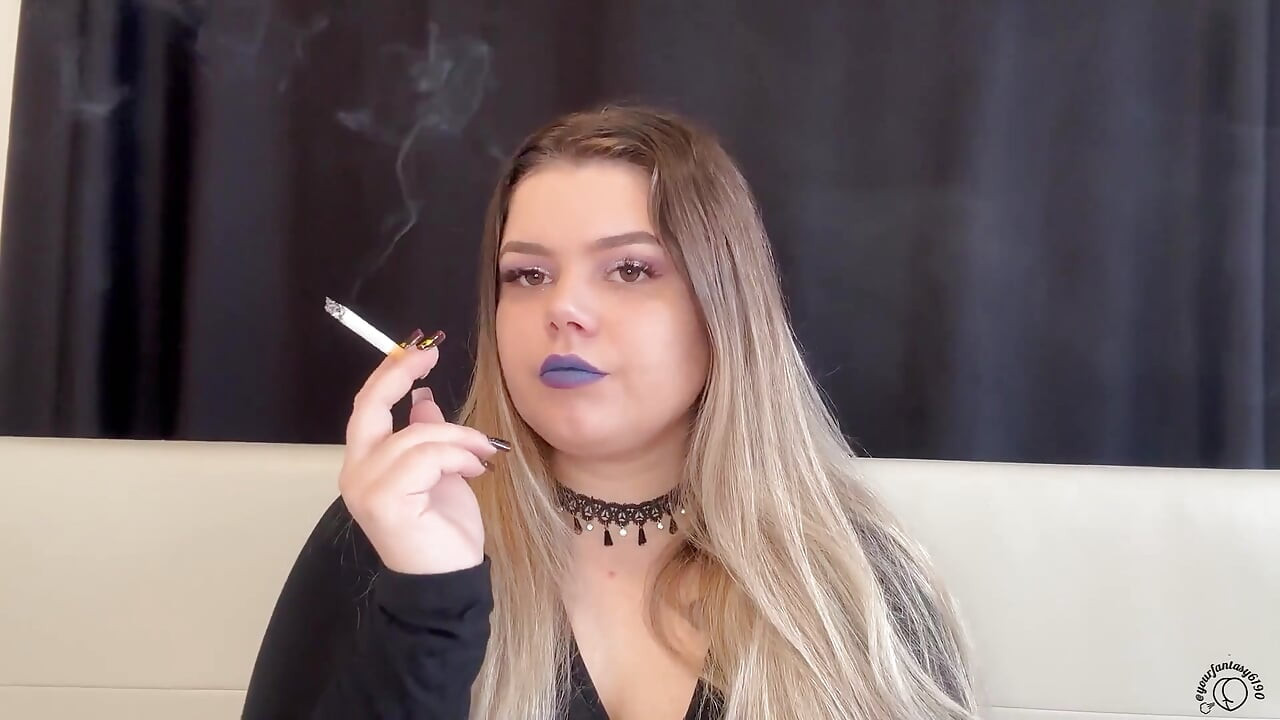Worship My Smoke: BBW Goddess Puffs Cig & Vape