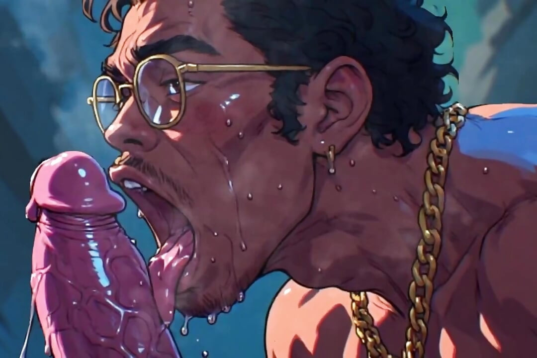 Begging for Cock Featuring 3D Art