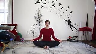 Herstellende yoga open en stem je chakra's op elkaar af