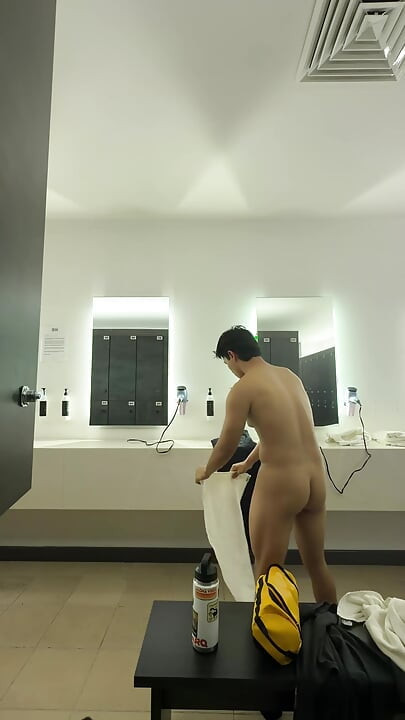 naked in the locker rooms of the gym
