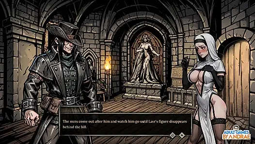 Sexorcism: Lust Confession Gameplay Part 5 - Abbess Roala Boss Fight & Inner Sanctuary Battle
