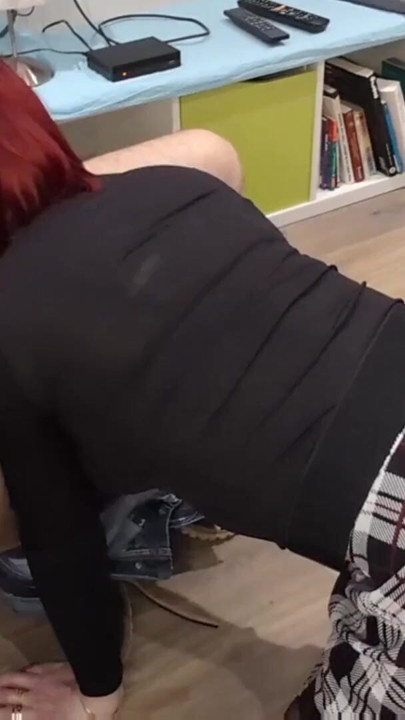 Clara sucks Mister A who is comfortably installed in his armchair | Clip 3