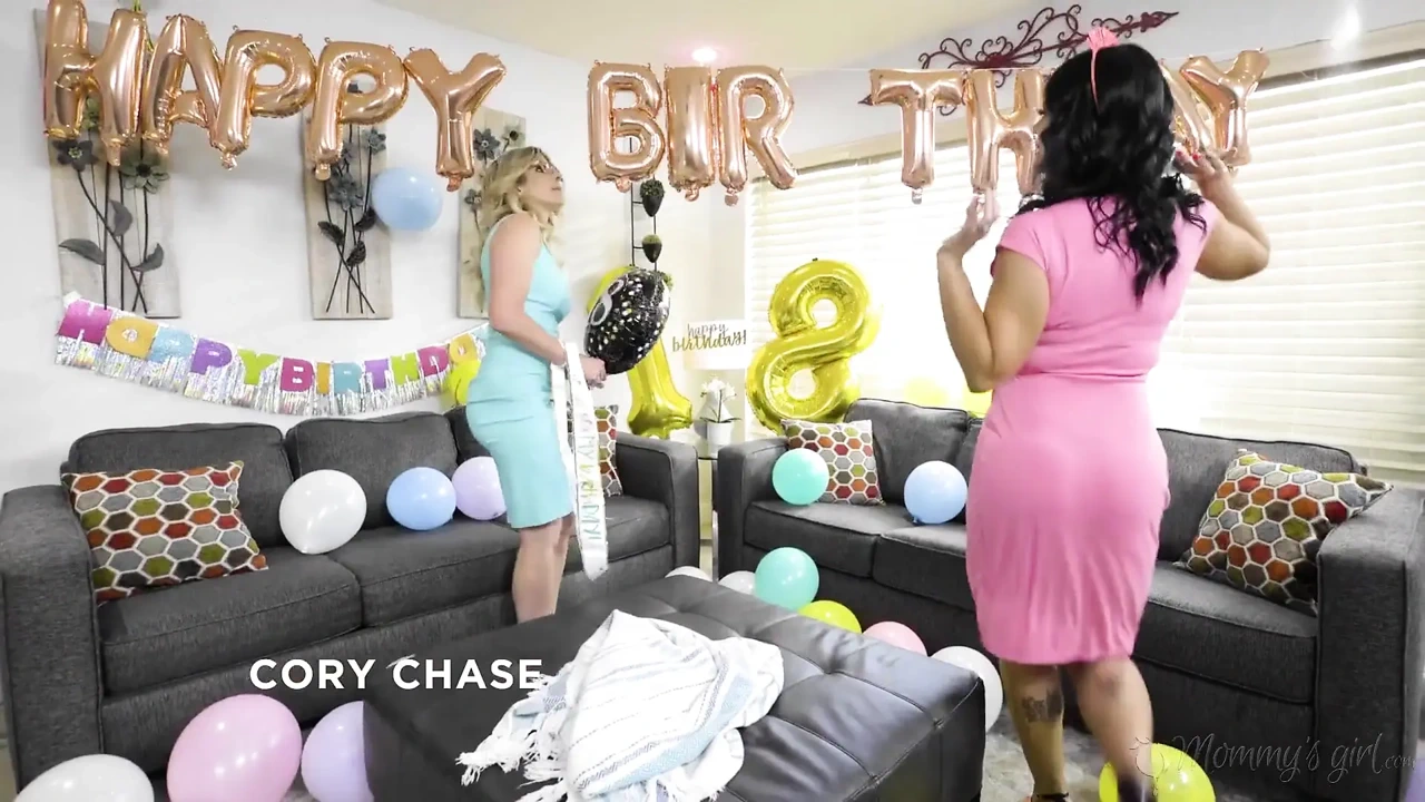 Stepmommy’s Girl – MILFs Cory Chase & Nadia White Celebrate Their Stepdaughter Leah Lee with Tradition