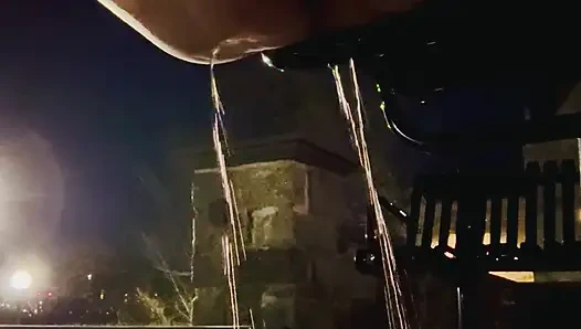 Pissing in a busy public area