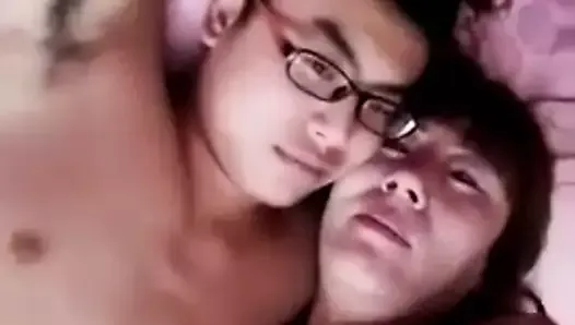 real asian couple has sex