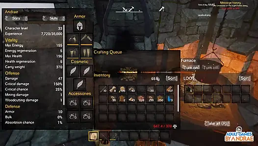 Ep11: Stonehouse Upgrades: Wicked Island'da oda/banyo ve bronz silah üretiliyor