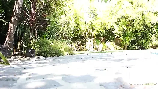 Brunette in high heels gets fucked in doggy and other positions