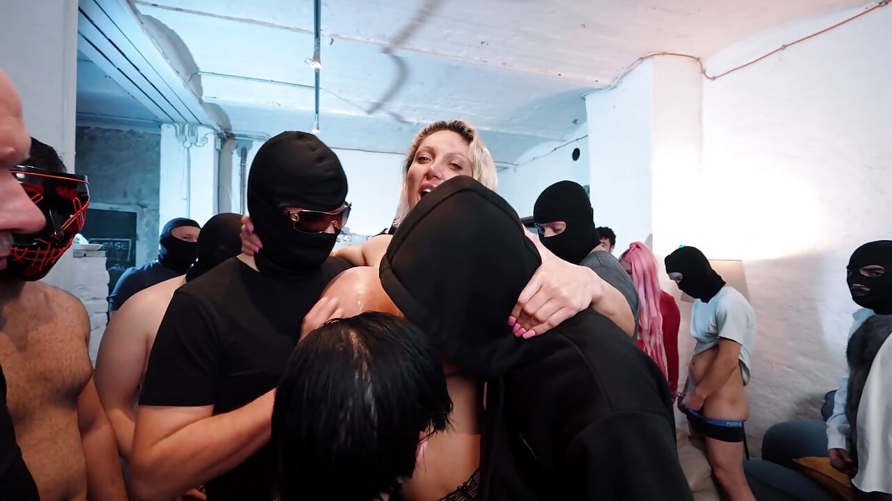 Big Boobie Blonde Loves It Hard and Big with Multiple Huge Cocks in Her Horny Pussy