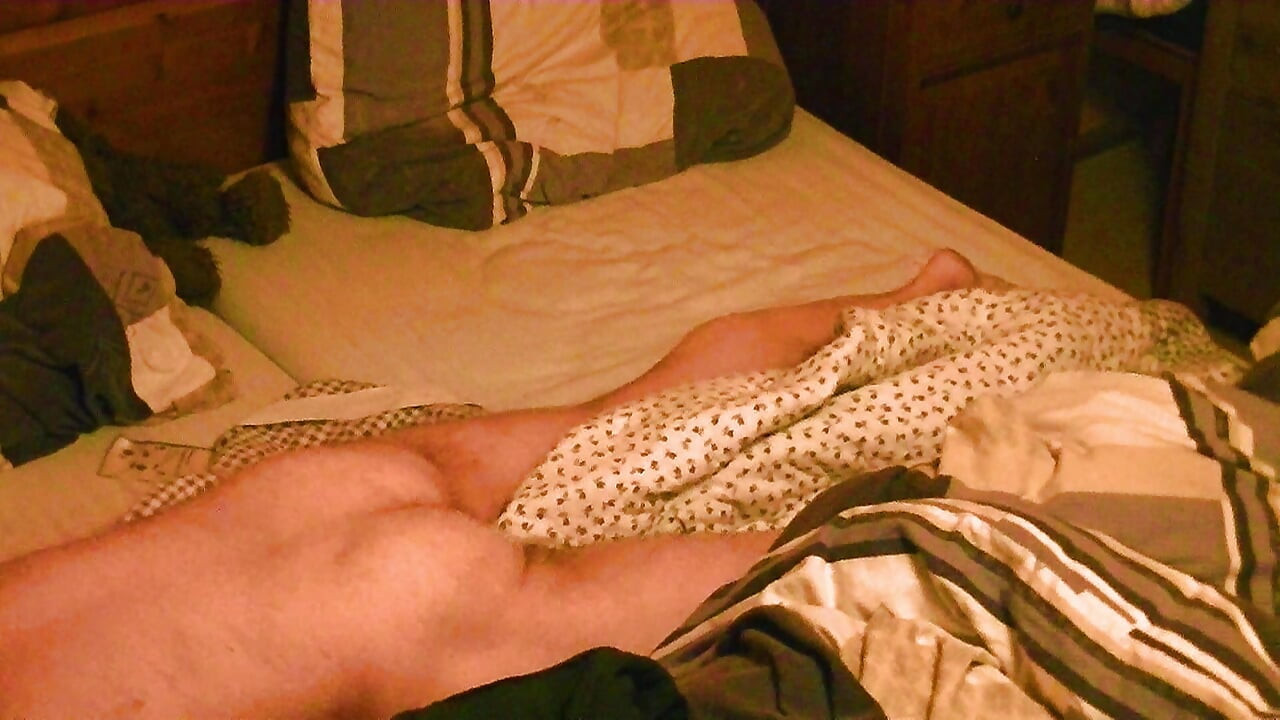 Nackte Bett Hump Masturbation
