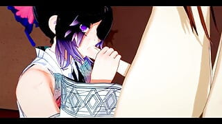 Demon Slayer Futanari - Shinobu X Nezuko Hardsex - Japanese Asian Manga Anime Game Porn