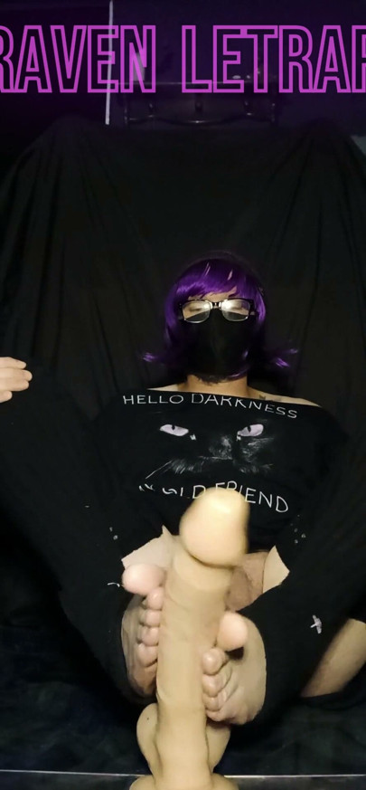 oily footjob pov