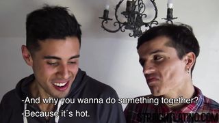 Очаровательная латинская пара грубо спаривается перед камшотом на лицо в видео от первого лица